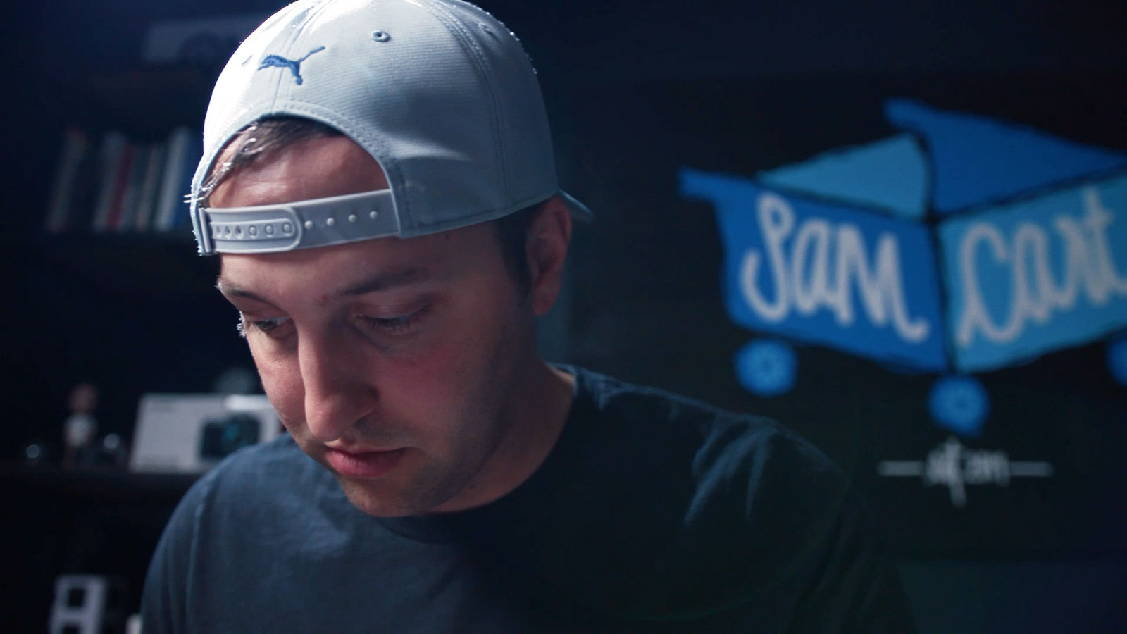 Still frame from SamCart Course Hype Trailer